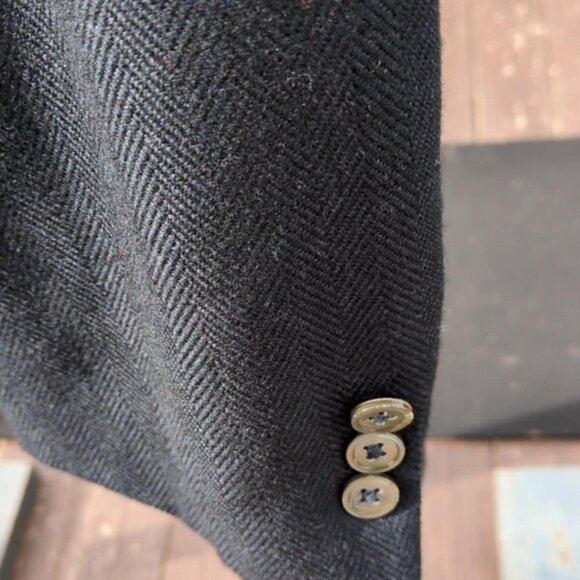 Neiman Marcus Collection Mens Blazer Union Made Chest 44 Wool Blend Academia Blu - Picture 3 of 6